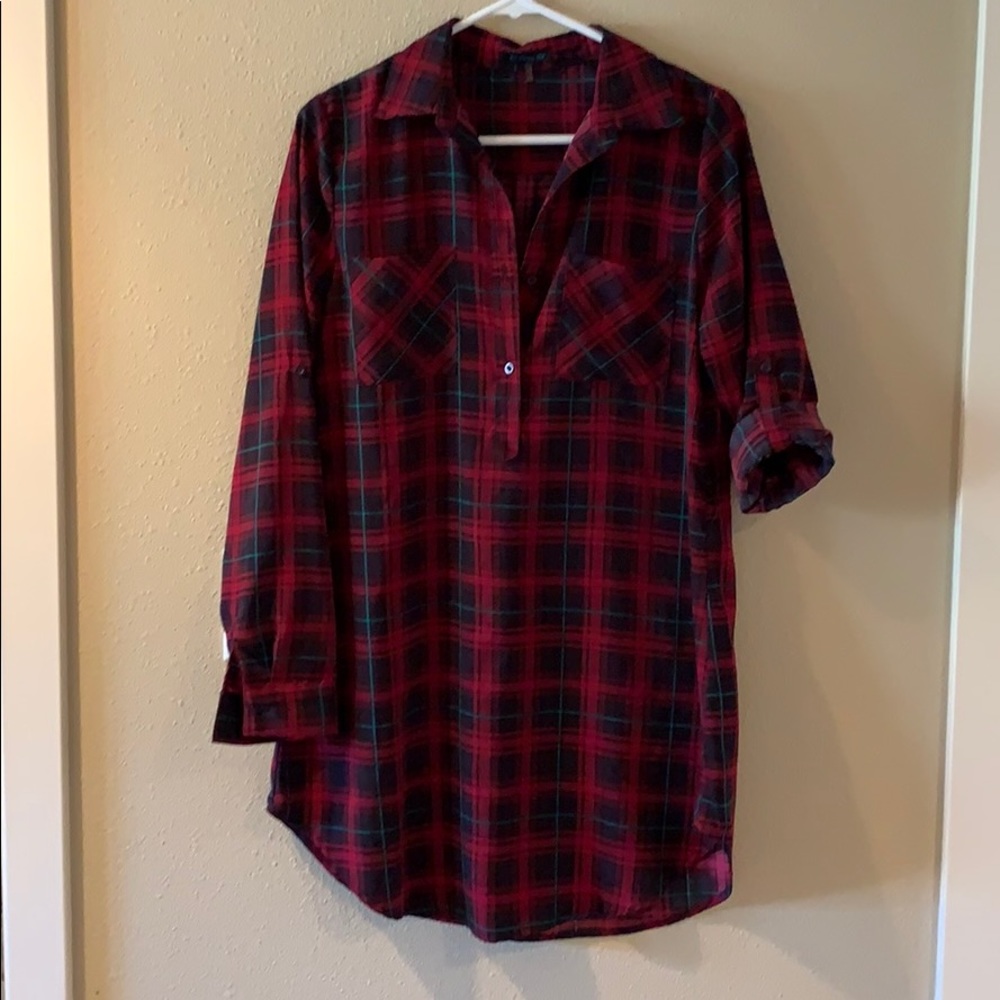 Plaid Shift Dress